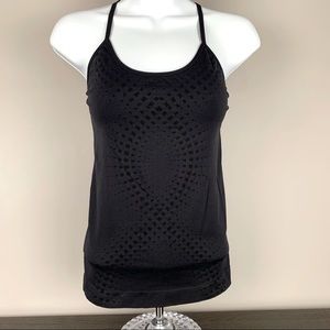 Champion Black Small Tank w Elastic Support Band